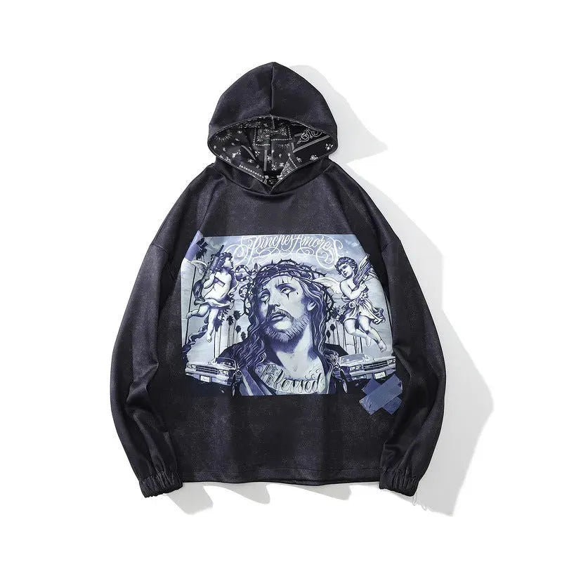 High Street Jesus Hoodie - Bellarte Enchanté High Street Jesus Hoodie